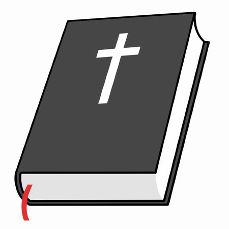 Bible icon. Cartoon illustration of bible vector icon for web designのイラスト素材
