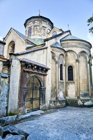 Old Armenian Cathedral of the Assumption of Mary in Lviv at sunset, Ukraine