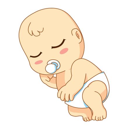 Baby is sleeping, have a good sleepのイラスト素材