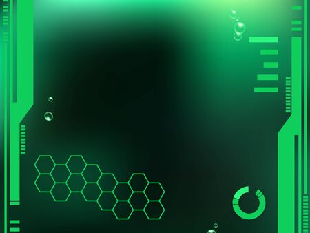 Abstract dark green and black background Vector illustration.のイラスト素材