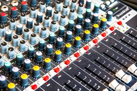 closeup Microphone control panel device