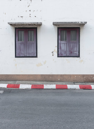 window of the old houseの写真素材