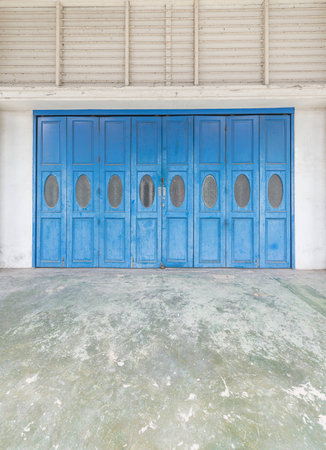 Old House with blue doorの写真素材