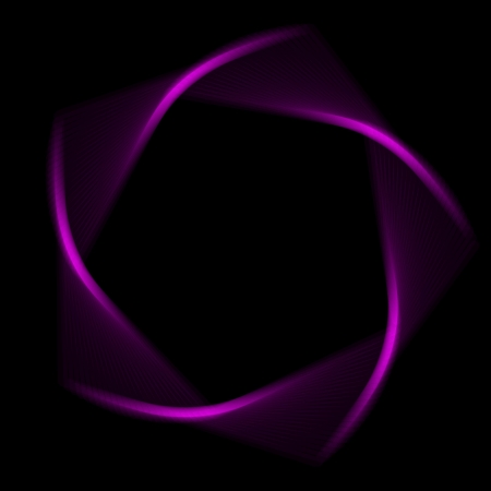 flower spirograph pendulum photography on black backgroundの写真素材