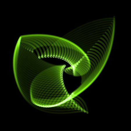 flower spirograph pendulum photography on black backgroundの写真素材