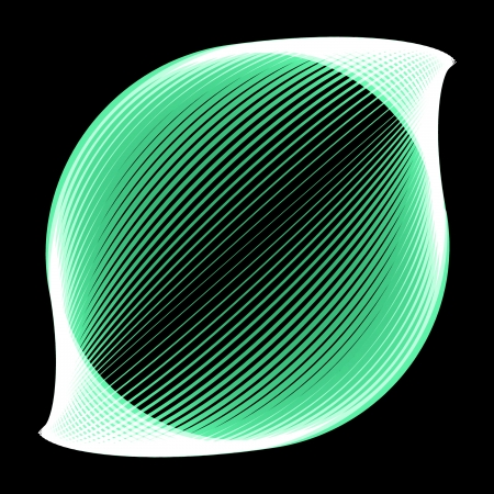 flower spirograph pendulum photography on black backgroundの写真素材