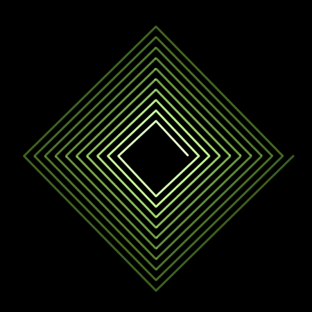 flower spirograph pendulum photography on black backgroundの写真素材