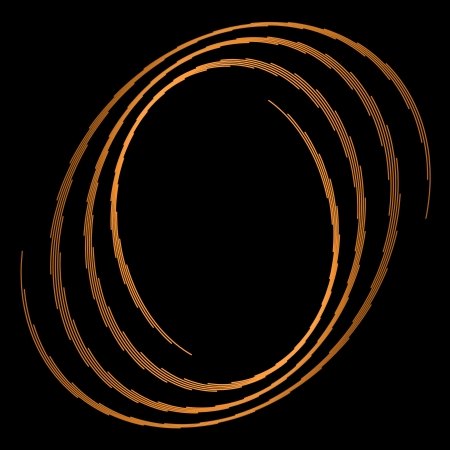 flower spirograph pendulum photography on black backgroundの写真素材