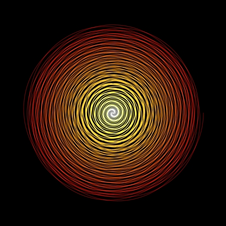 flower spirograph pendulum photography on black backgroundの写真素材