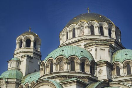 Alexander Nevski Cathedral Domesの写真素材