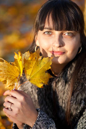Fashion Model Posing: Autumn Beautyの写真素材