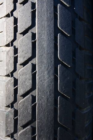 Texture of a real tyreの写真素材