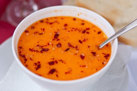 Traditional Bulgarian meat soup の写真素材