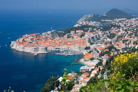 The town of Dubrovnik, Croatia, Europeのeditorial素材