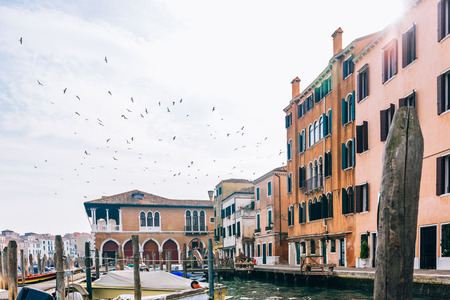 Grand canal of Venice Italyの写真素材