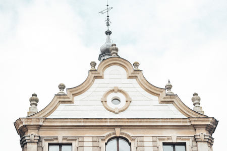 old Polish castle in the village of mosznaのeditorial素材