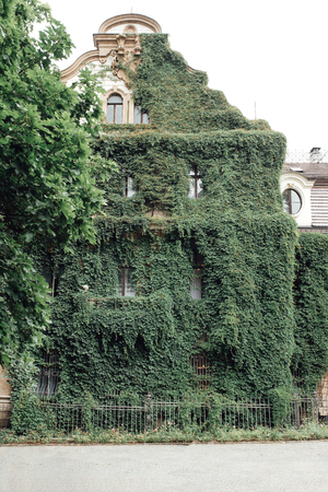 old Polish castle in the village of mosznaのeditorial素材