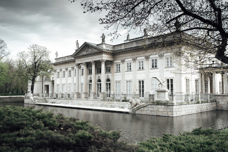 Ancient palace and park ensemble of Lazienki in Warsaw Polandのeditorial素材
