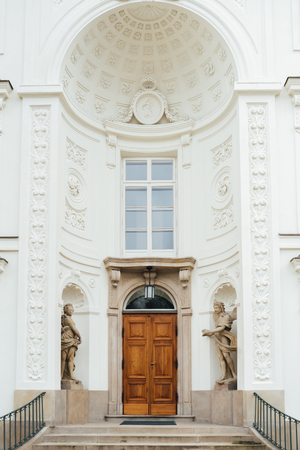 Ancient palace and park ensemble of Lazienki in Warsaw Polandのeditorial素材