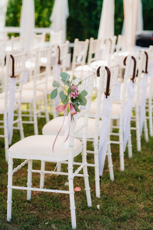 Banquet hall for weddings, banquet hall decoration, atmospheric decorの写真素材