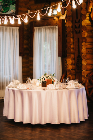 Banquet hall for weddings, banquet hall decoration, atmospheric decorの写真素材