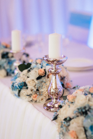 Banquet hall for weddings, banquet hall decoration, atmospheric decorの写真素材