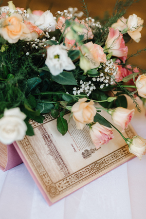 Banquet hall for weddings, banquet hall decoration, atmospheric decorの写真素材