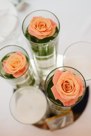 Banquet hall for weddings, banquet hall decoration, atmospheric decorの写真素材