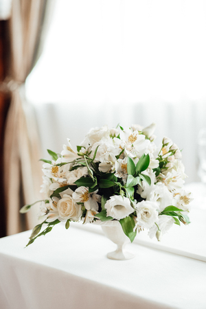 Banquet hall for weddings, banquet hall decoration, atmospheric decorの写真素材