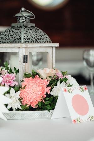 Banquet hall for weddings, banquet hall decoration, atmospheric decorの写真素材