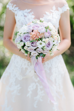 wedding bridal bouquetの写真素材