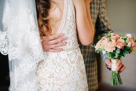 wedding bridal bouquetの写真素材