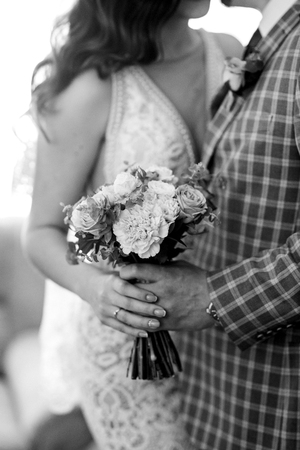 wedding bridal bouquetの写真素材