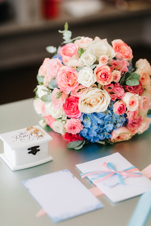 wedding bridal bouquetの写真素材