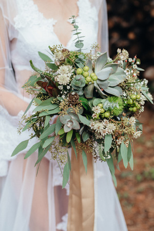 wedding bridal bouquetの写真素材