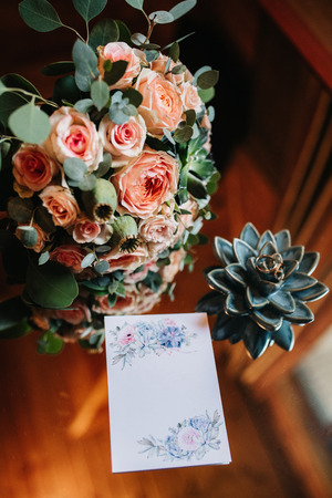 wedding bridal bouquetの写真素材