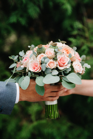 wedding bridal bouquetの写真素材