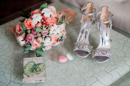 wedding bridal bouquetの写真素材