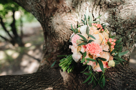 wedding bridal bouquetの写真素材
