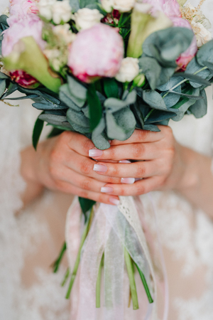 wedding bridal bouquetの写真素材