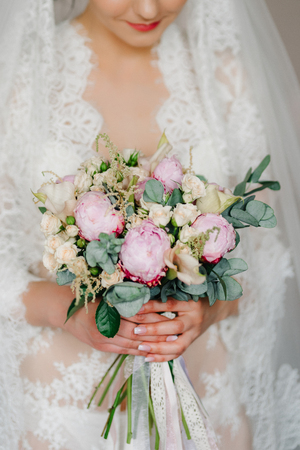 wedding bridal bouquetの写真素材