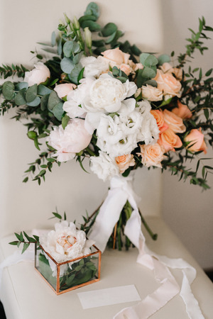 wedding bridal bouquetの写真素材