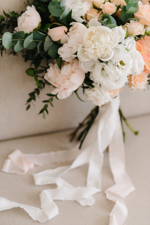 wedding bridal bouquetの写真素材