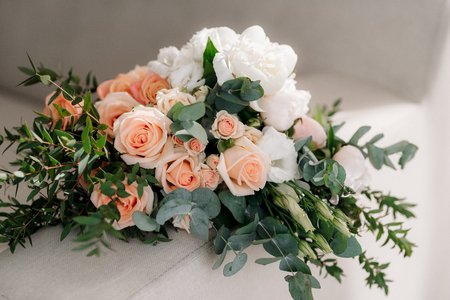 wedding bridal bouquetの写真素材