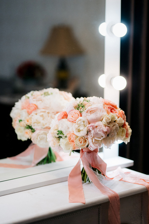 wedding bridal bouquetの写真素材