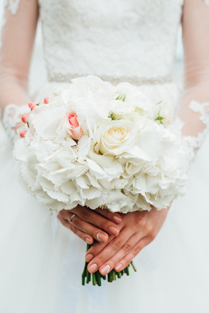 wedding bridal bouquetの写真素材
