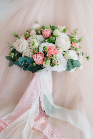 wedding bridal bouquetの写真素材