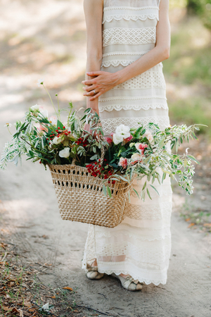 wedding bridal bouquetの写真素材