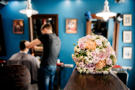 wedding bridal bouquetの写真素材