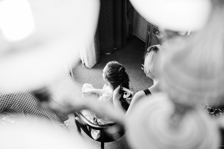 wedding makeup and makeup toolsの写真素材